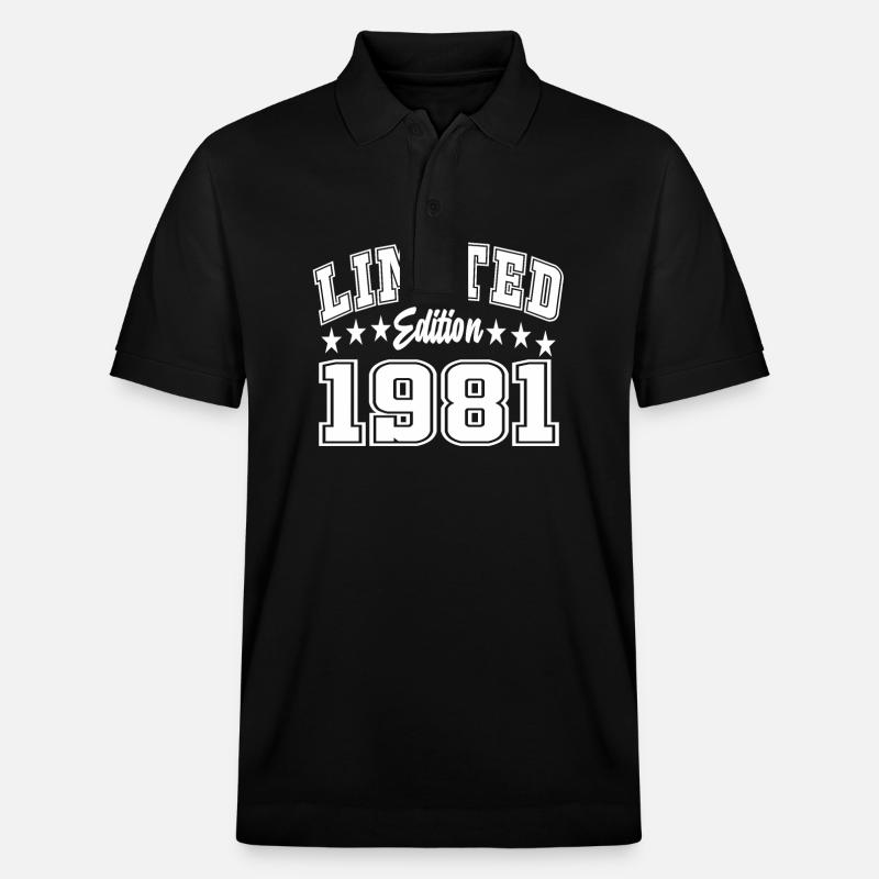Édition limitée 1981 - Polo PREPSTER bio Stanley/Stella Unisexe - noir
