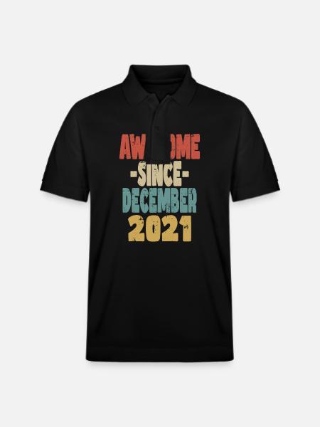 Awesome December 2021 - Stanley/Stella Unisex Organic Polo Shirt PREPSTER - black
