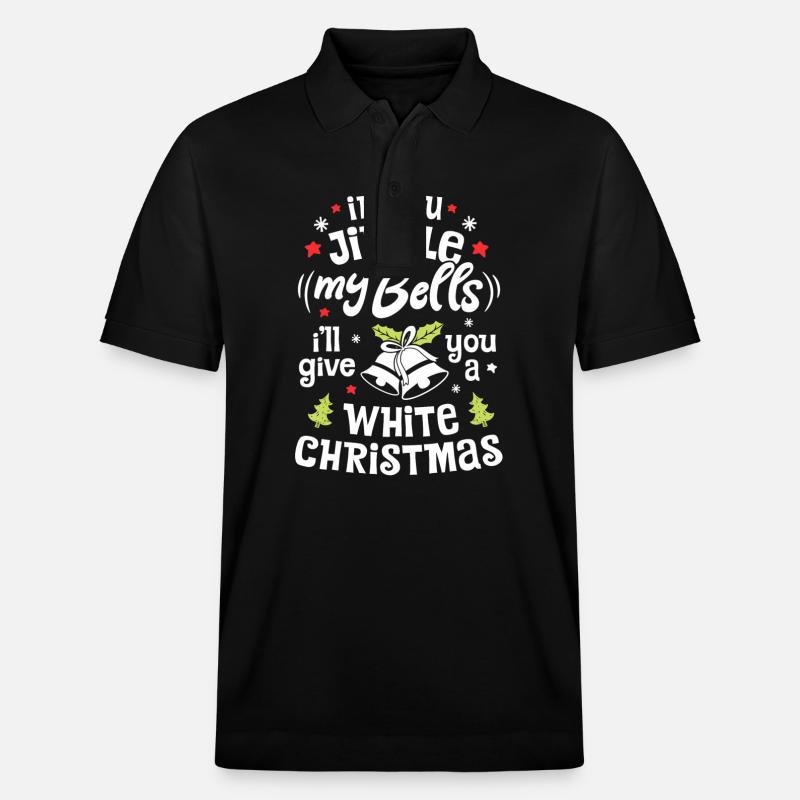 Jingle Bells Noël - Polo PREPSTER bio Stanley/Stella Unisexe - noir