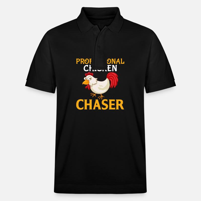Professioneller Hühnerjäger - Stanley/Stella Unisex Bio-Poloshirt PREPSTER - Schwarz