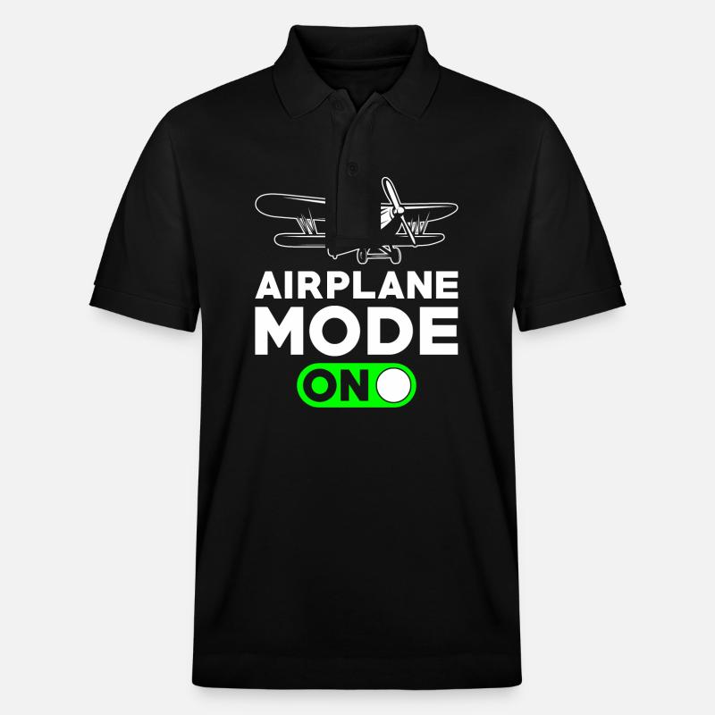 RC modèle avion pilote cadeau - Polo PREPSTER bio Stanley/Stella Unisexe - noir