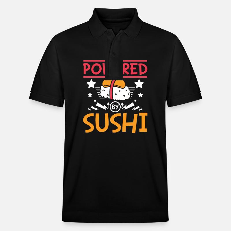 Propulsé par sushi - Polo PREPSTER bio Stanley/Stella Unisexe - noir
