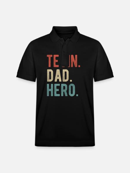 Tevin Papa Held - Stanley/Stella Unisex Bio-Poloshirt PREPSTER - Schwarz