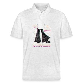 This Is My Disco Costume - Stanley/Stella Unisex Organic Polo Shirt PREPSTER - heather white - Front - Roxy (174cm) & Andy (188cm)
