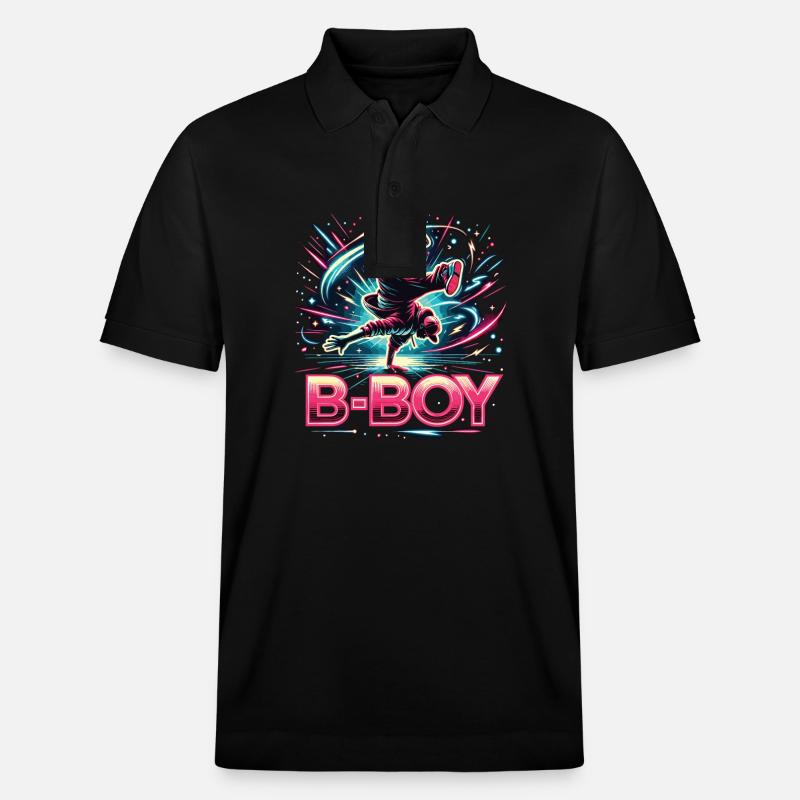 Breakdance Breakdancer Breakdance Enfants - Polo PREPSTER bio Stanley/Stella Unisexe - noir