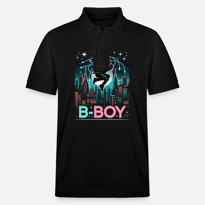 Breakdance Breakdancer Breakdance Enfants - Polo PREPSTER bio Stanley/Stella Unisexe - noir