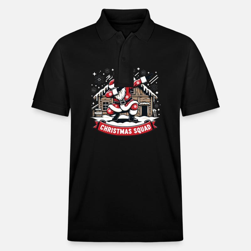 Christmas Squad - Stanley/Stella Unisex Bio-Poloshirt PREPSTER - Schwarz