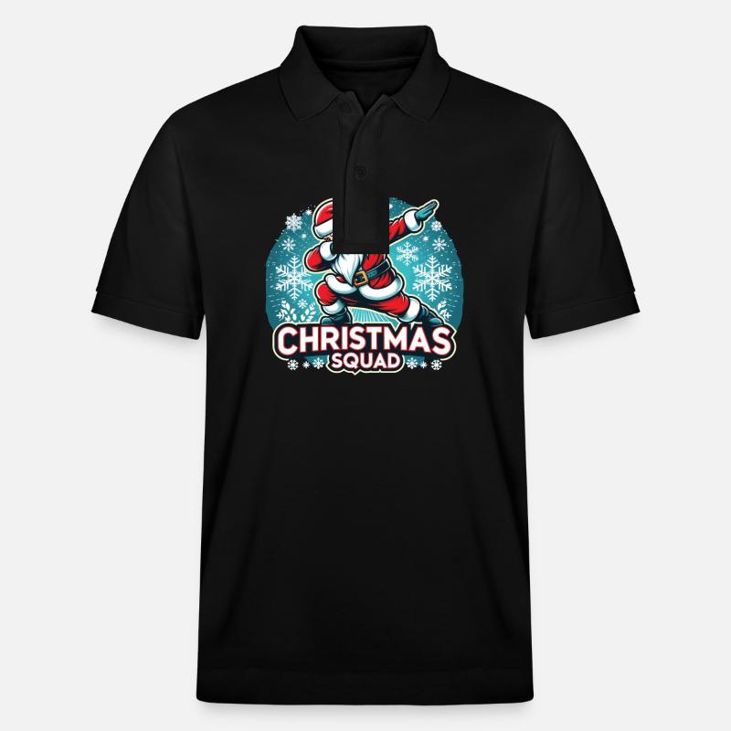 Christmas Squad - Stanley/Stella Unisex Bio-Poloshirt PREPSTER - Schwarz