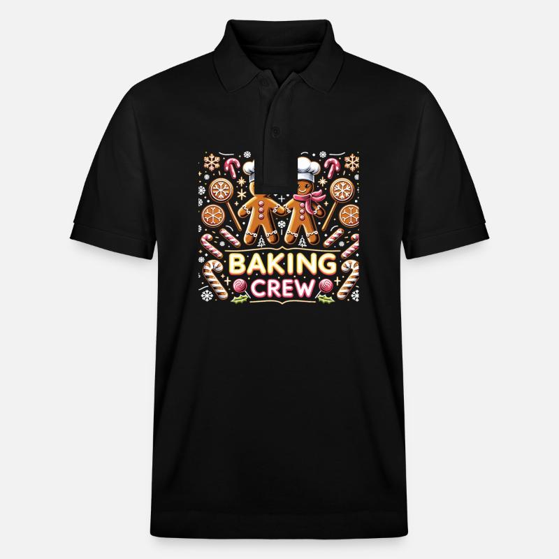 Baking Crew - Stanley/Stella Unisex Organic Polo Shirt PREPSTER - black