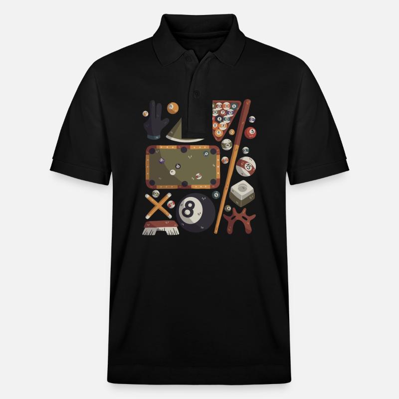 Billard - Polo PREPSTER bio Stanley/Stella Unisexe - noir