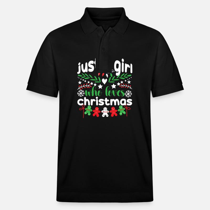 Noël des filles - Polo PREPSTER bio Stanley/Stella Unisexe - noir