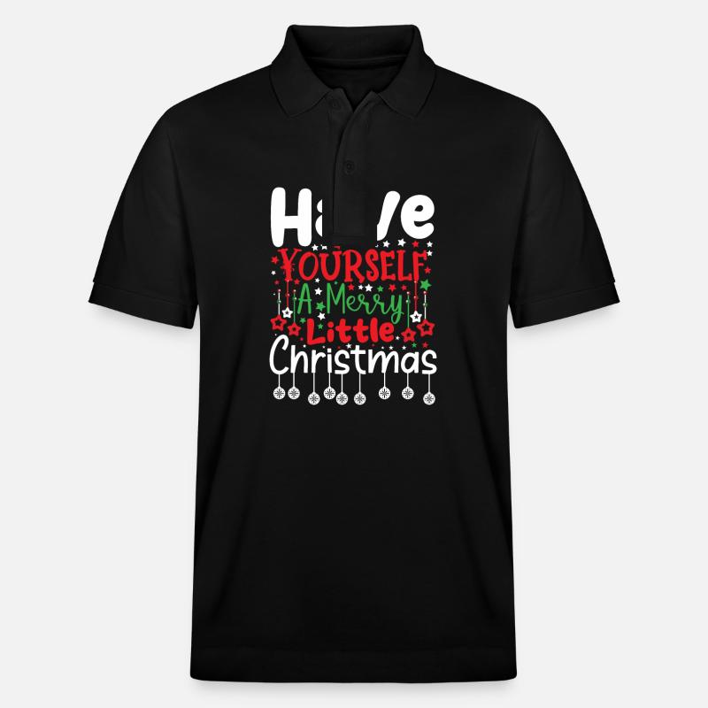 Weihnachten - Stanley/Stella Unisex Bio-Poloshirt PREPSTER - Schwarz