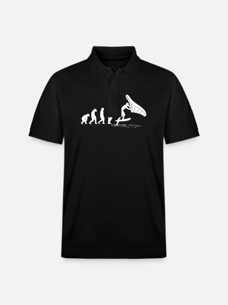 Wingfoil-Surfer Wingfoiling-Board Evolution - Stanley/Stella Unisex Bio-Poloshirt PREPSTER - Schwarz