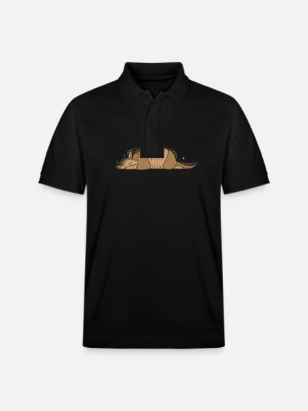 Armadillo Mammal Desert USA - Stanley/Stella Unisex Organic Polo Shirt PREPSTER - black