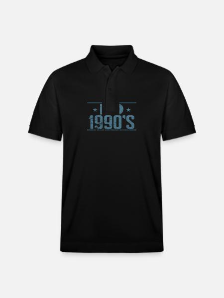 Diskette und CD 1990's Retrospeichermodul - Stanley/Stella Unisex Bio-Poloshirt PREPSTER - Schwarz