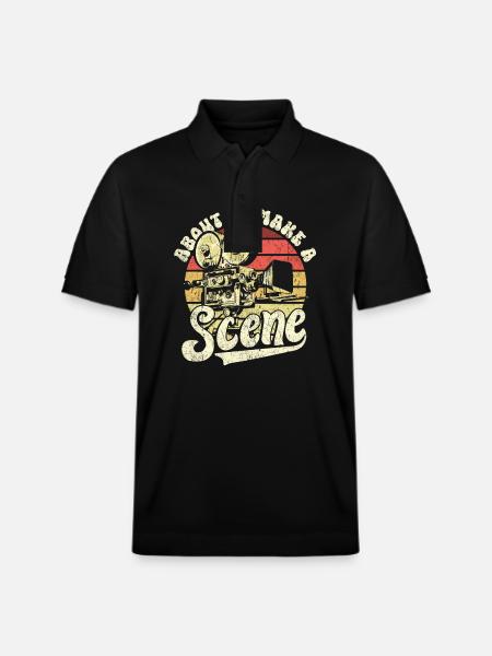Filmmaker Cinematography Director Producer Design - Stanley/Stella Unisex Organic Polo Shirt PREPSTER - black