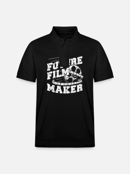 Future Film Maker Cinematography Director Producer - Stanley/Stella Unisex Organic Polo Shirt PREPSTER - black