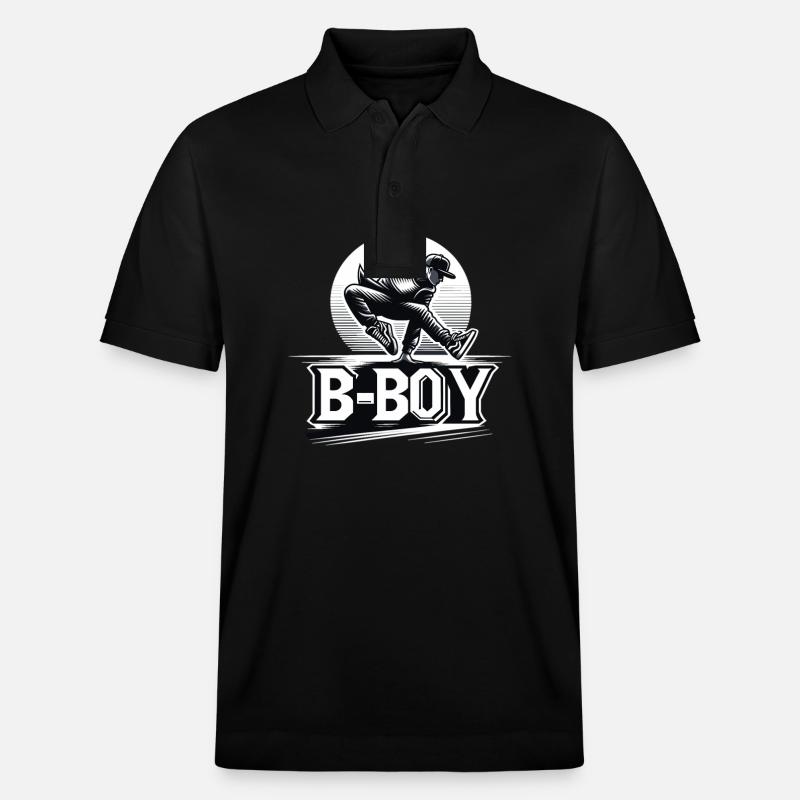 Breakdance Breakdancer Breakdance Enfants - Polo PREPSTER bio Stanley/Stella Unisexe - noir