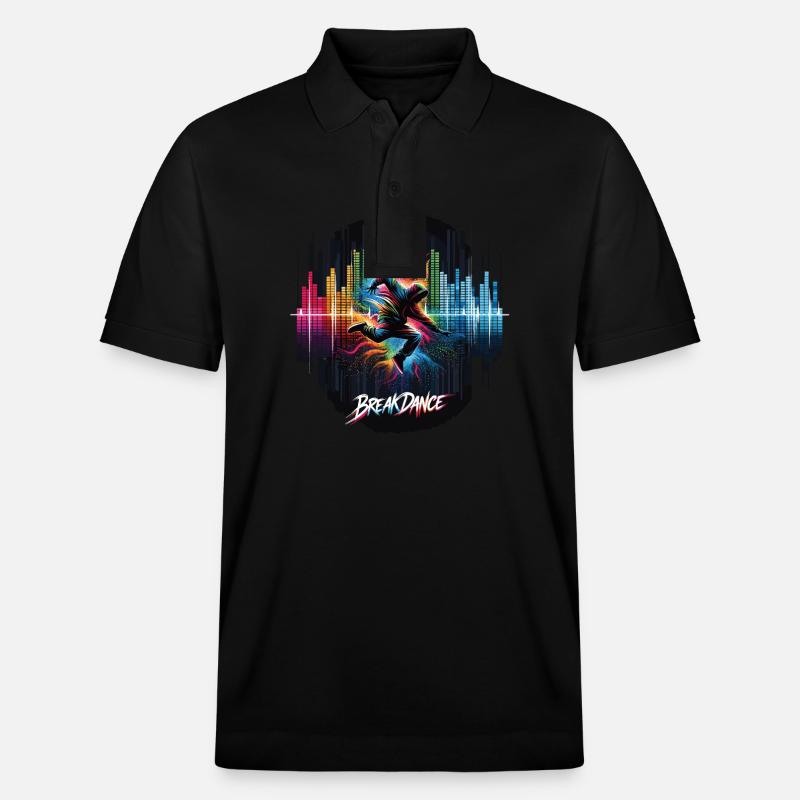 Breakdance Breakdancer Breakdance Enfants - Polo PREPSTER bio Stanley/Stella Unisexe - noir