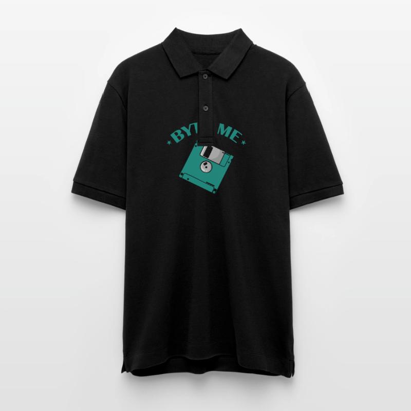 Byte me Floppy Disk Floppy Disk Retro Memory Module Stanley/Stella Unisex Organic Polo Shirt PREPSTER
