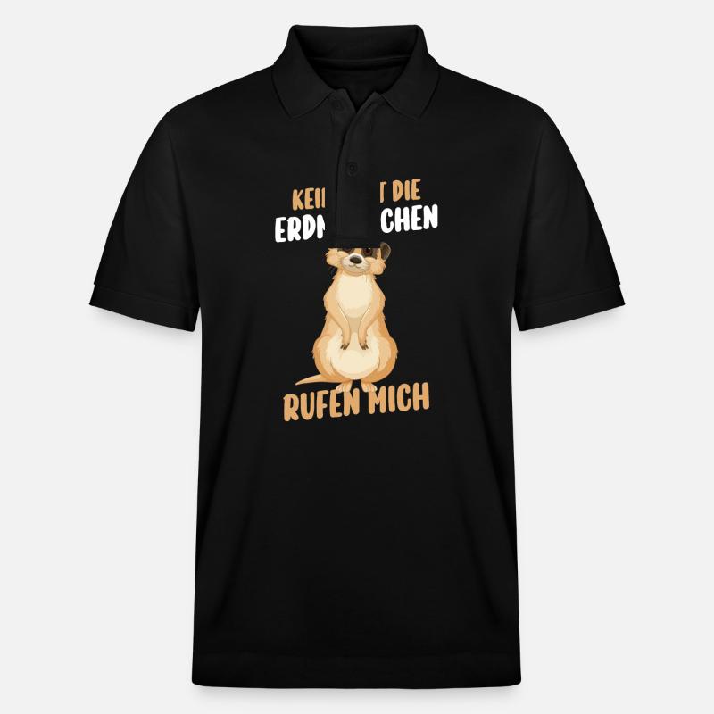 Erdmännchen - Stanley/Stella Unisex Bio-Poloshirt PREPSTER - Schwarz
