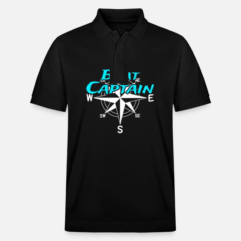 Bateaux Capitaine Équipage Skipper Marin - Polo PREPSTER bio Stanley/Stella Unisexe - noir