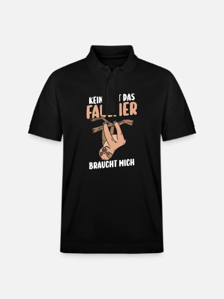 Faultier - Stanley/Stella Unisex Bio-Poloshirt PREPSTER - Schwarz