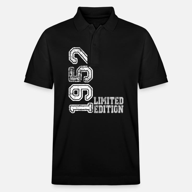 Édition limitée 1952 - Polo PREPSTER bio Stanley/Stella Unisexe - noir