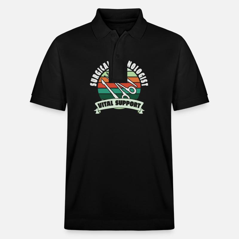 Surgical-Technical Assistant Surgeon - Stanley/Stella Unisex Organic Polo Shirt PREPSTER - black