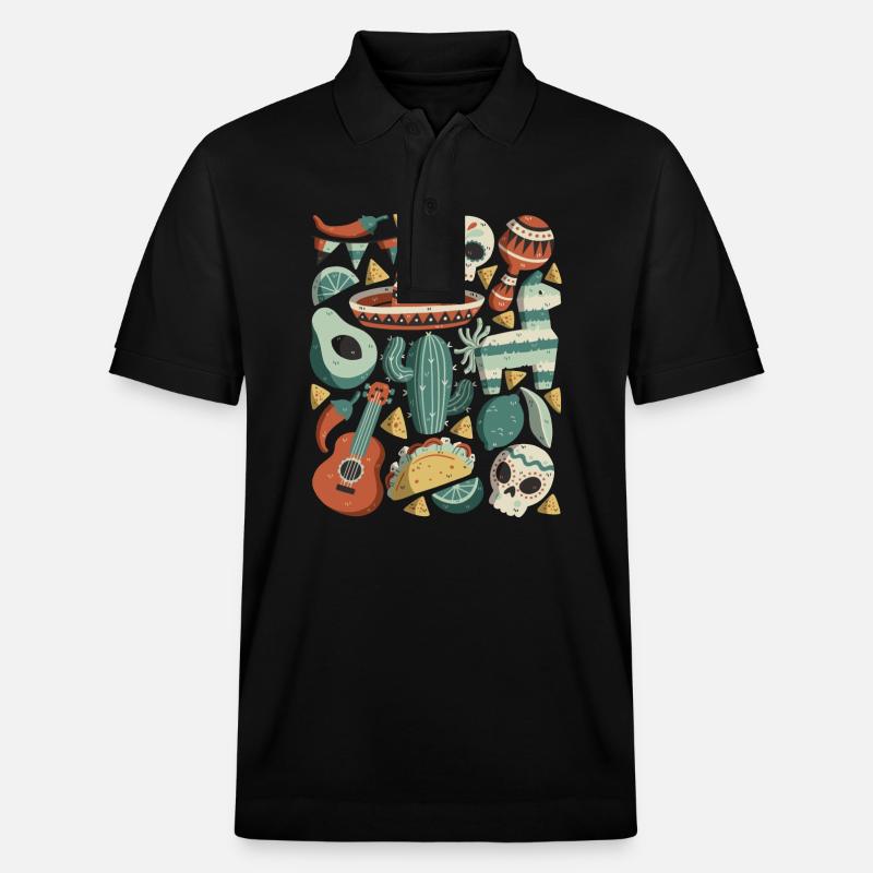 Cinco de Mayo - Stanley/Stella Unisex Bio-Poloshirt PREPSTER - Schwarz