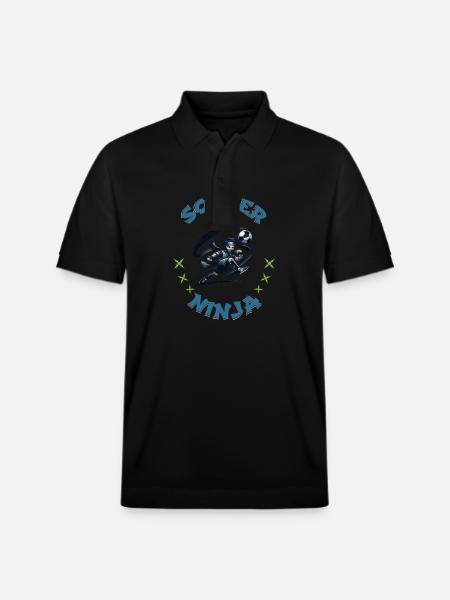 Voetbal Ninja Atletische sporten Vechtsporten - Stanley/Stella uniseks bio poloshirt PREPSTER - zwart