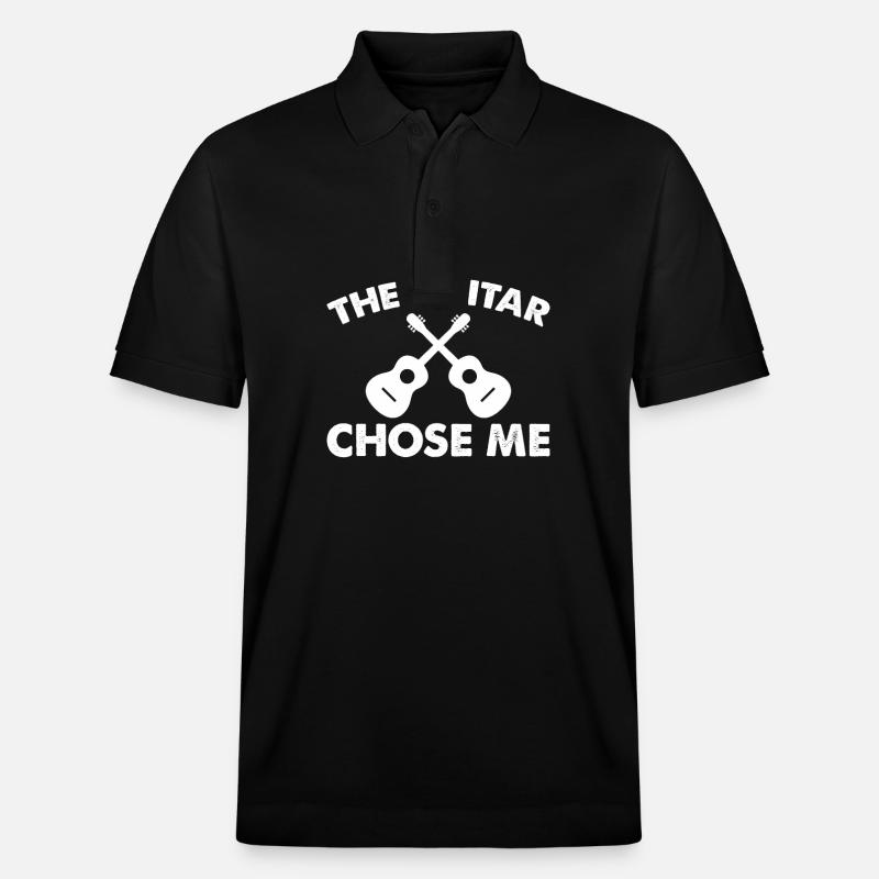 Die Gitarre Hat Mich Gewählt. - Stanley/Stella Unisex Bio-Poloshirt PREPSTER - Schwarz