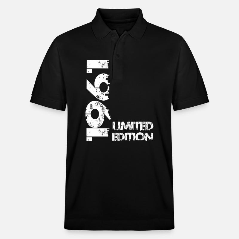 Édition limitée 1961 - Polo PREPSTER bio Stanley/Stella Unisexe - noir