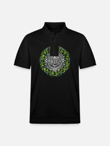 Aztec Calendar - Stanley/Stella Unisex Organic Polo Shirt PREPSTER - black