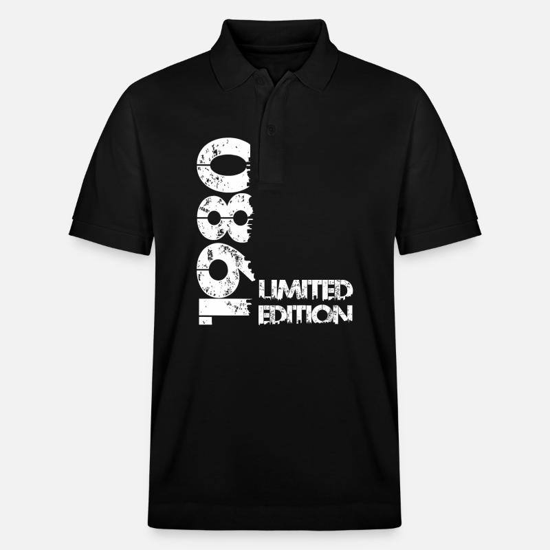 Édition limitée 1980 - Polo PREPSTER bio Stanley/Stella Unisexe - noir