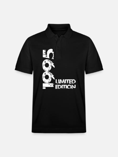 Limited Edition 1995 - Stanley/Stella Unisex Organic Polo Shirt PREPSTER - black