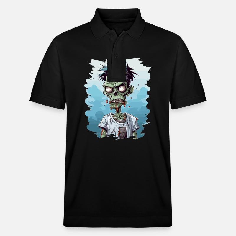Zombie Zombies Morts-vivants Halloween - Polo PREPSTER bio Stanley/Stella Unisexe - noir