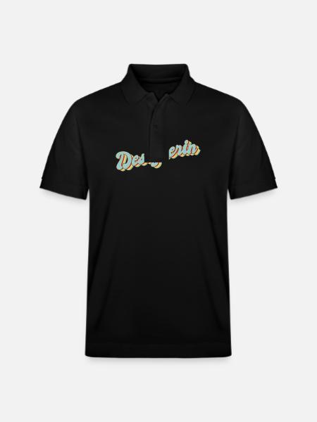 Illustrator Abschluss-Geschenk Designerin - Stanley/Stella Unisex Bio-Poloshirt PREPSTER - Schwarz
