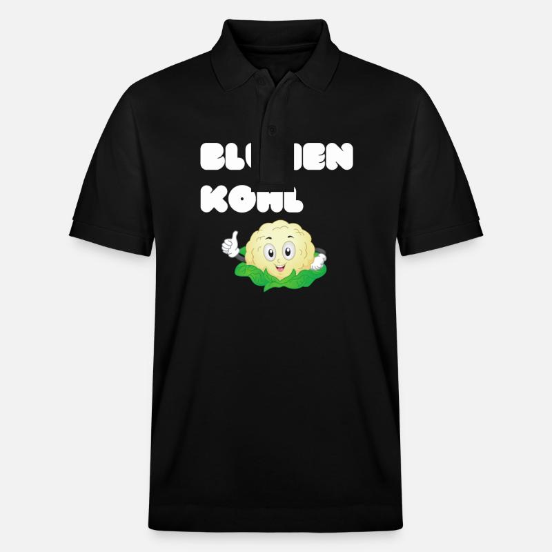 Blumenkohl - Stanley/Stella Unisex Bio-Poloshirt PREPSTER - Schwarz