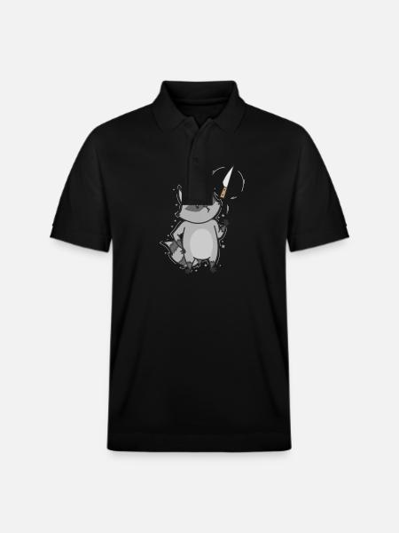 Wäschbar mit Messer Allesfresser - Stanley/Stella Unisex Bio-Poloshirt PREPSTER - Schwarz