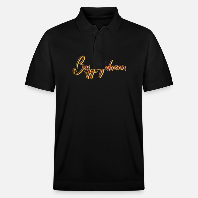 Bagger-Fahrer Abschluss-Geschenk Baggerfahrerin - Stanley/Stella Unisex Bio-Poloshirt PREPSTER - Schwarz