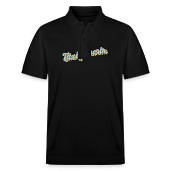 Taxi-Fahrer Abschluss-Geschenk Taxifahrerin - Stanley/Stella Unisex Bio-Poloshirt PREPSTER - Schwarz - Vorne - Roxy (174cm) & Andy (188cm)