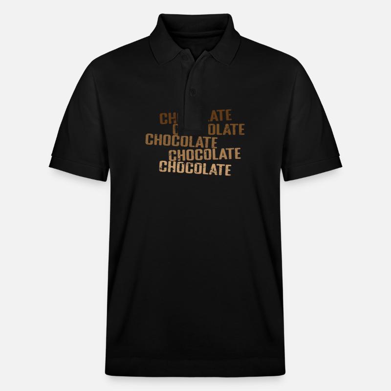 Chocolat Bonbons sucrés Cacao - Polo PREPSTER bio Stanley/Stella Unisexe - noir