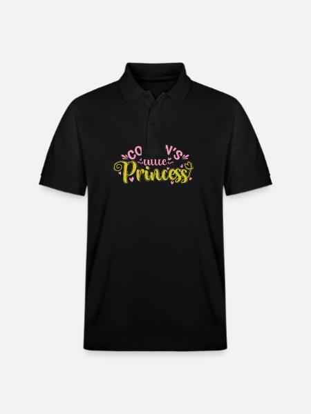 Cousin's little Princess - Stanley/Stella Unisex Organic Polo Shirt PREPSTER - black