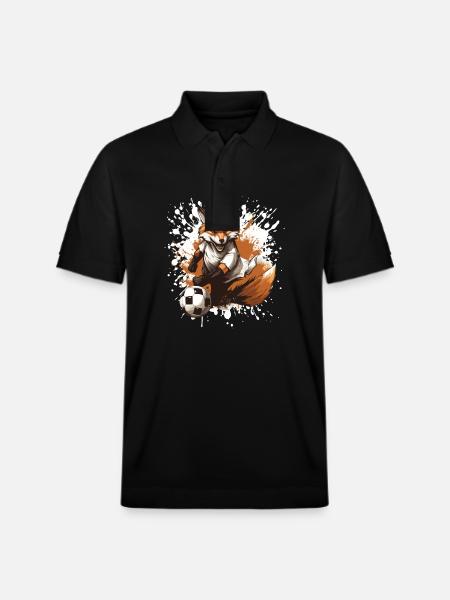 Fuchs Soccer Sports Team - Stanley/Stella Unisex Organic Polo Shirt PREPSTER - black
