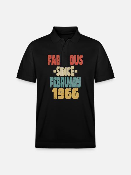 Fabuleux Février 1966 - Polo PREPSTER bio Stanley/Stella Unisexe - noir