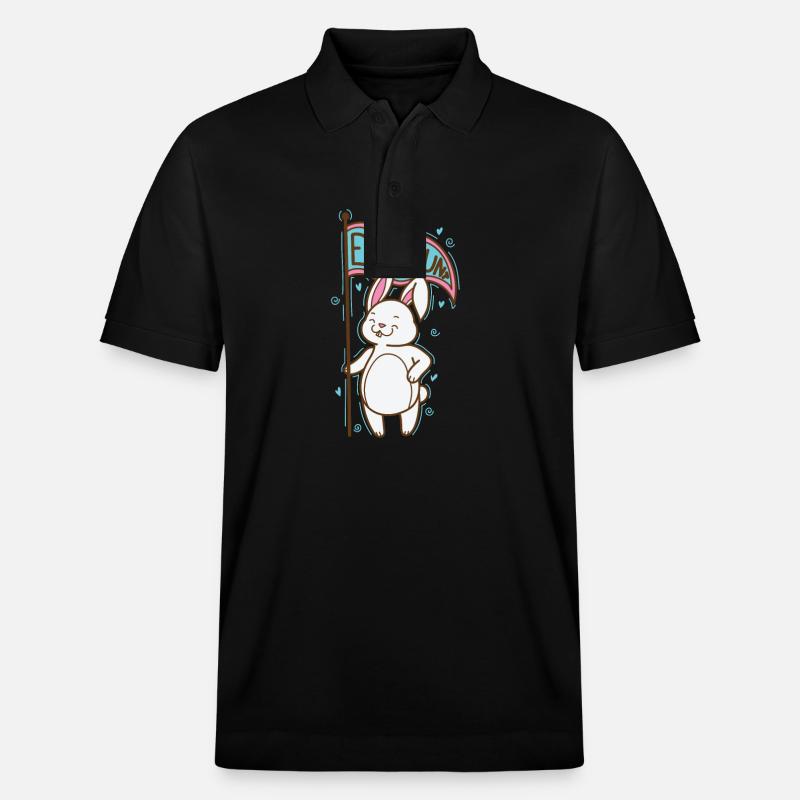 Egg Hunt Ostern Ostereier - Stanley/Stella Unisex Bio-Poloshirt PREPSTER - Schwarz