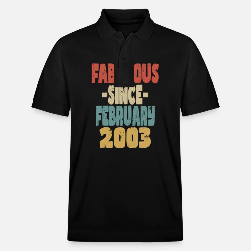 Fabelhafter Februar 2003 - Stanley/Stella Unisex Bio-Poloshirt PREPSTER - Schwarz