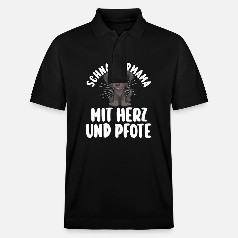 Schnauzer géant Schnauzer chien - Polo PREPSTER bio Stanley/Stella Unisexe - noir