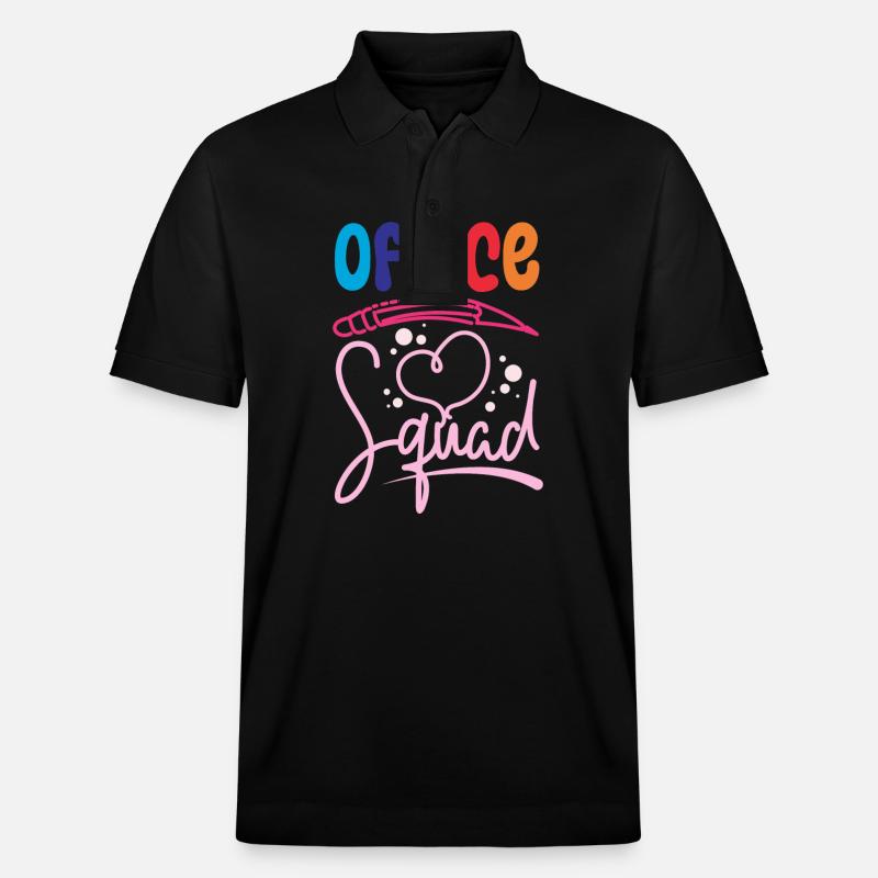 School Secretary Office squad - Stanley/Stella Unisex Bio-Poloshirt PREPSTER - Schwarz
